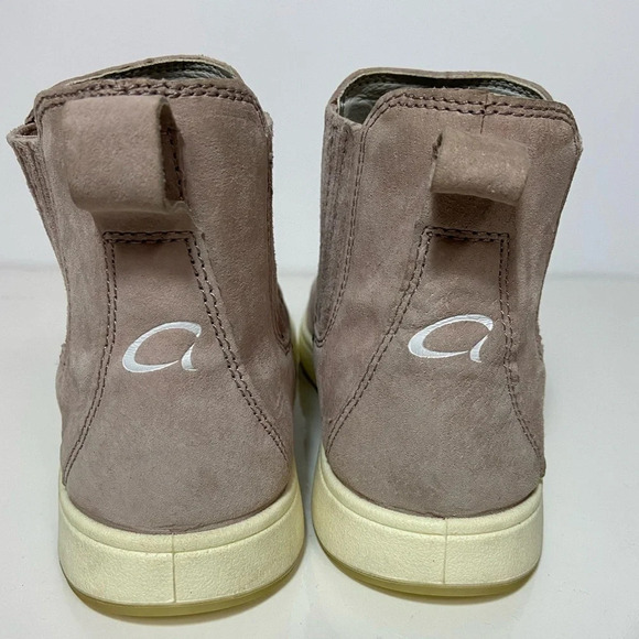 Aureus Women's Andrea  Chelsea Sneaker Pink Suede leather Ankle Boot Sz 7 - Picture 4 of 13